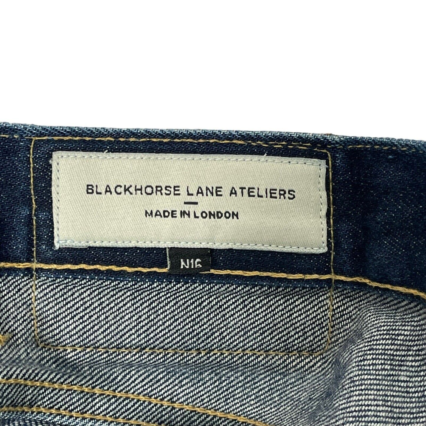 Blackhorse Lane Ateliers Jeans Mens 32w 29l Slim Blue Selvedge Denim Made In UK