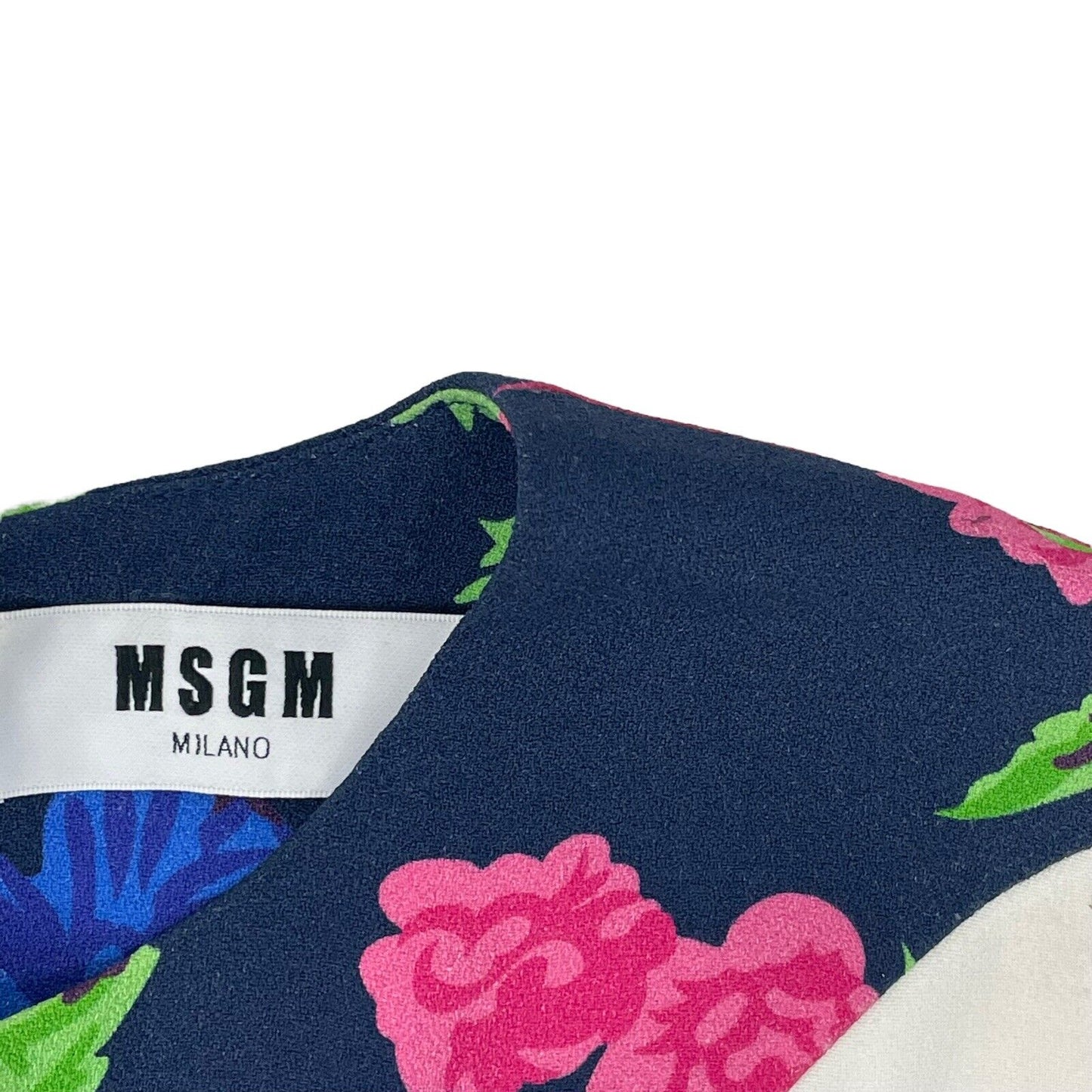 MSGM Floral Dress Multicoloured Women’s Large Made In Italy