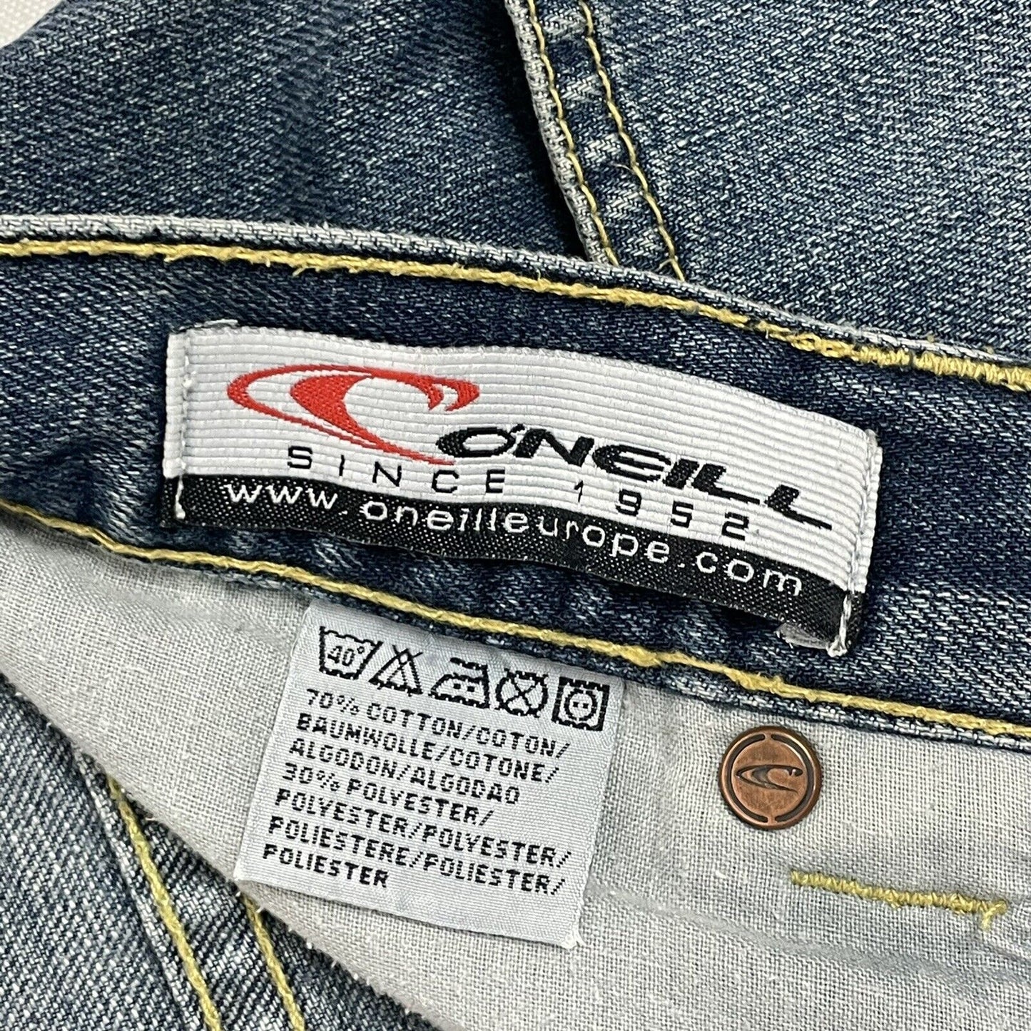 00’s O’Neill Cut Denim Jeans Shorts 30w Blue Jorts