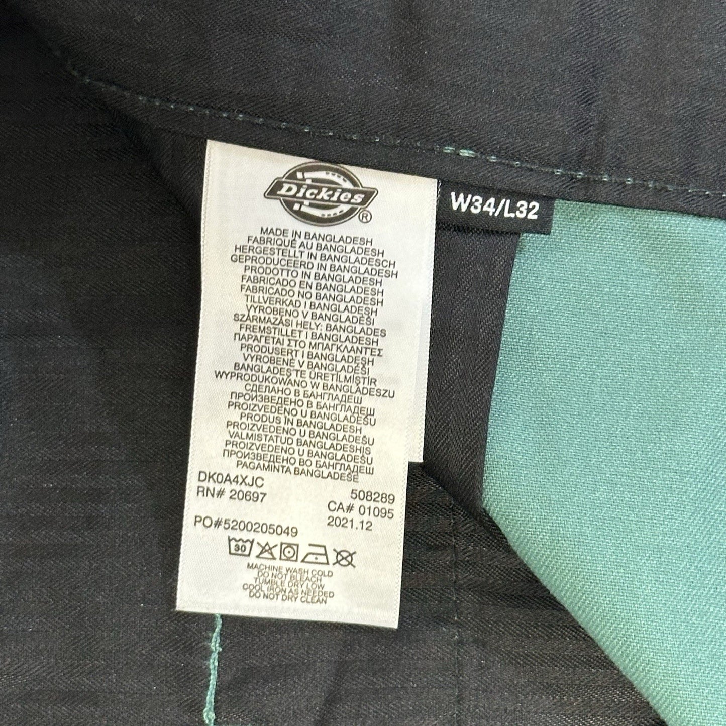 Dickies Flex Fit Pants Regular Fit Lincoln Green 34w 32l