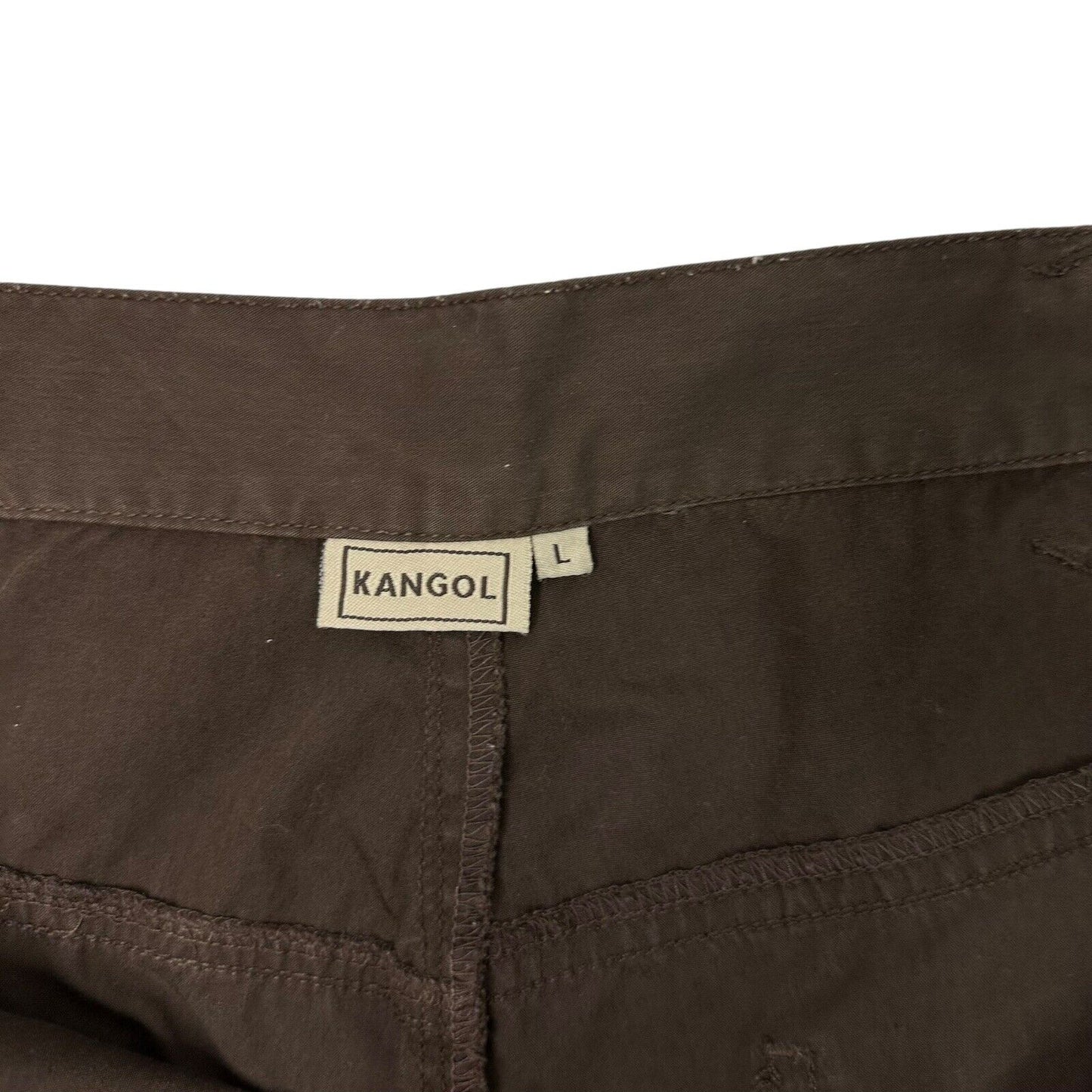 Vintage Kangol Cargo Shorts Brown Mens Large