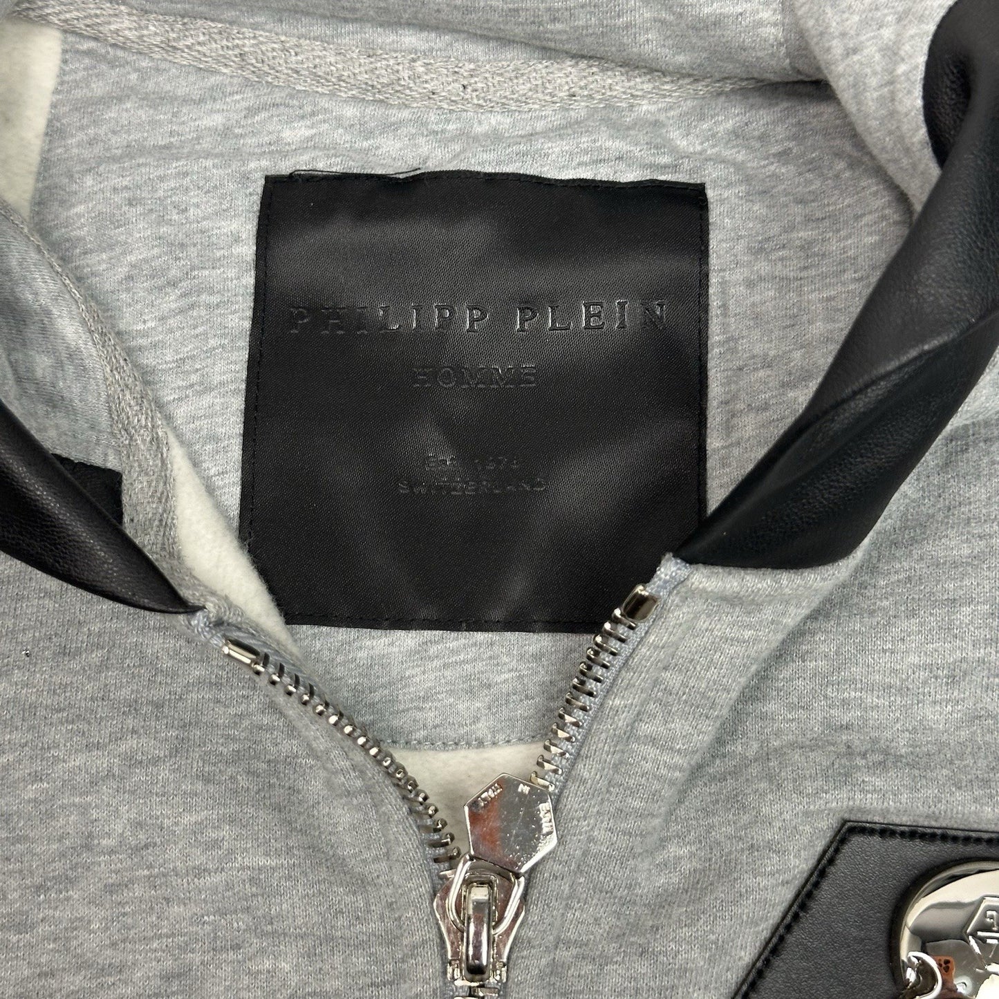 Philipp Plein Skull Hoodie Grey Men’s Small Made In Italy