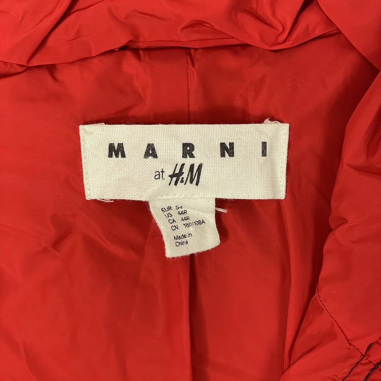 SS12 Marni H&M Anorak Jacket Men’s Large Navy Blue