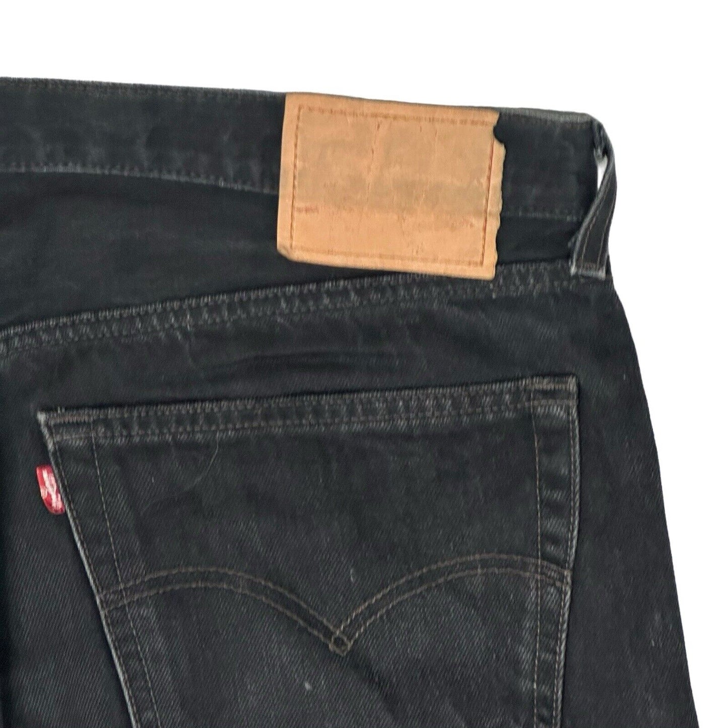 Vintage Levi’s 501 Black Denim Jeans Mens 38w 32l Straight Leg