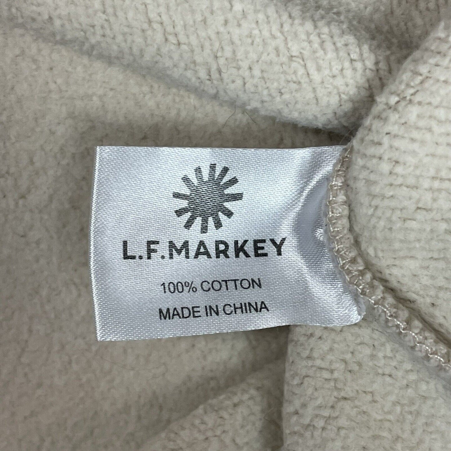 LF Markey Kerry Sweatshirt Womens Medium Cream Pull Over Jumper