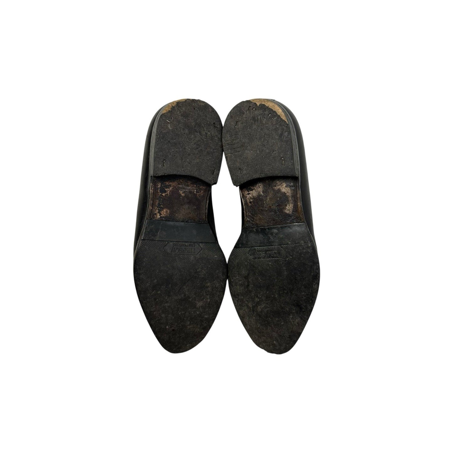 Vintage Valentino Shoes EU40 Black Men’s Slip On Black Leather