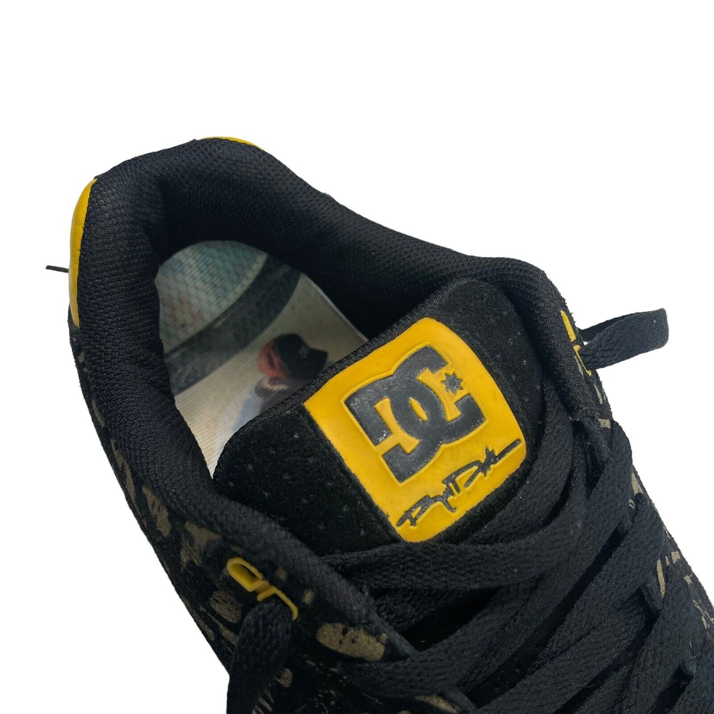 2007 DC Shoes x Rob Dyrdek Skate Shoe Black And Gold UK9 US10