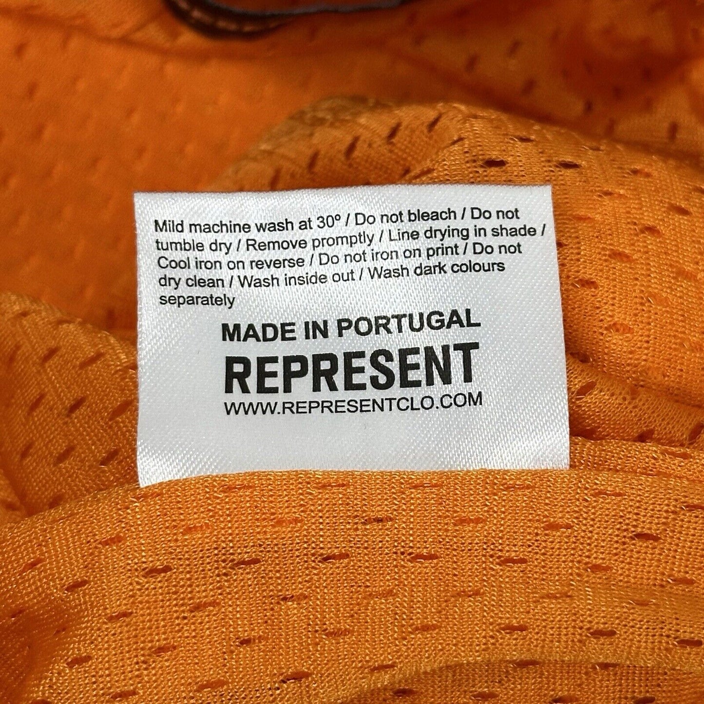 Represent Shorts Orange Mens Large Made In Portugal