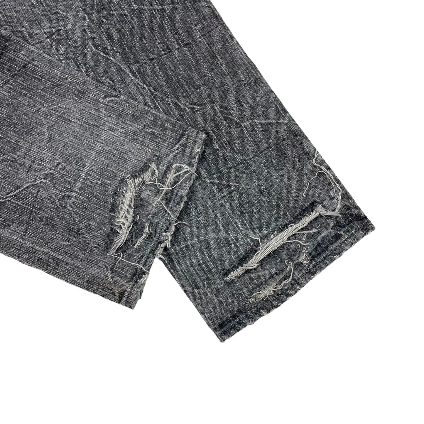 PRPS Slim Jeans Made In Japan Distressed Mens Denim 32w 35l Grey