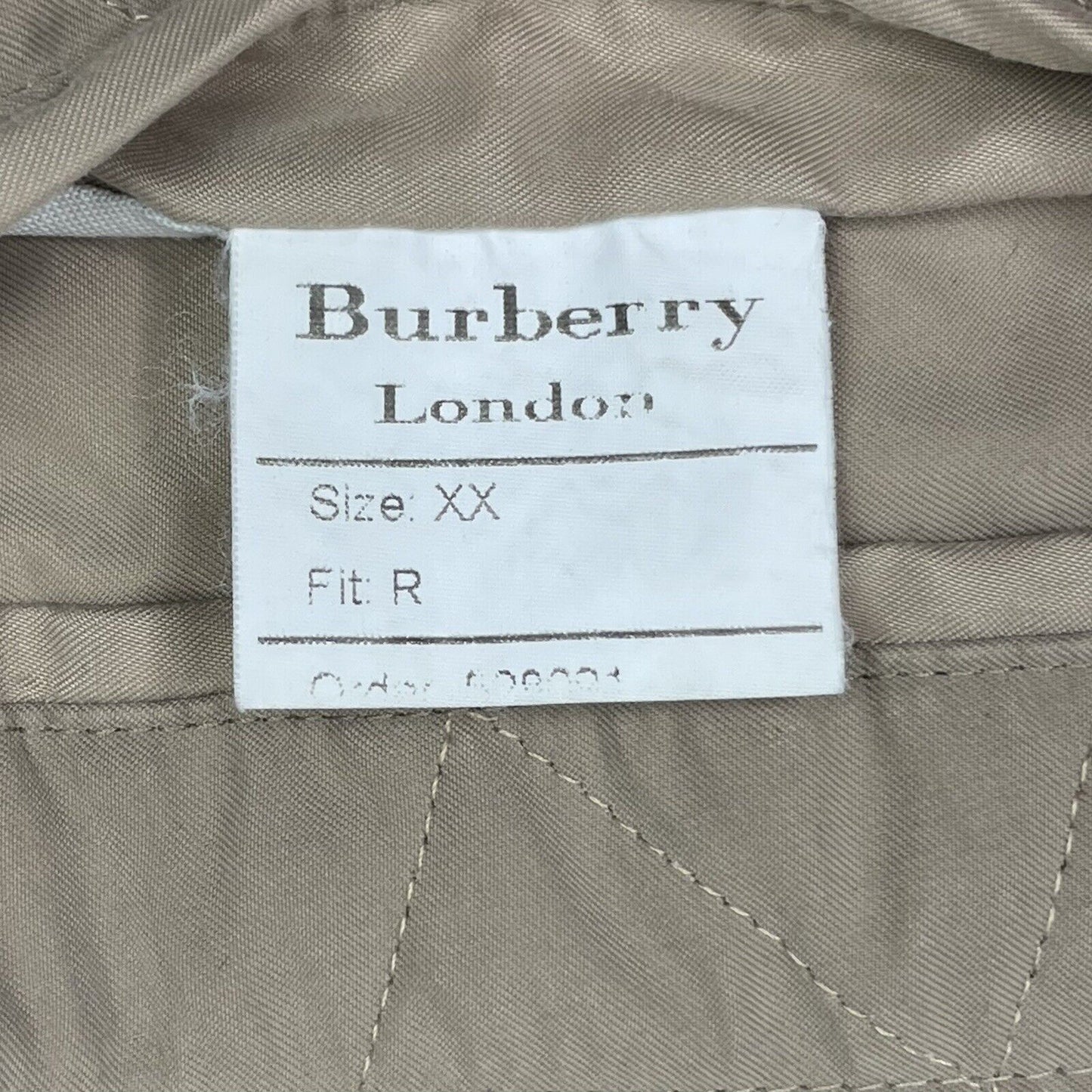 Vintage Burberry Diamond Quilt Beige Jacket Men’s XL Novacheck Made In England