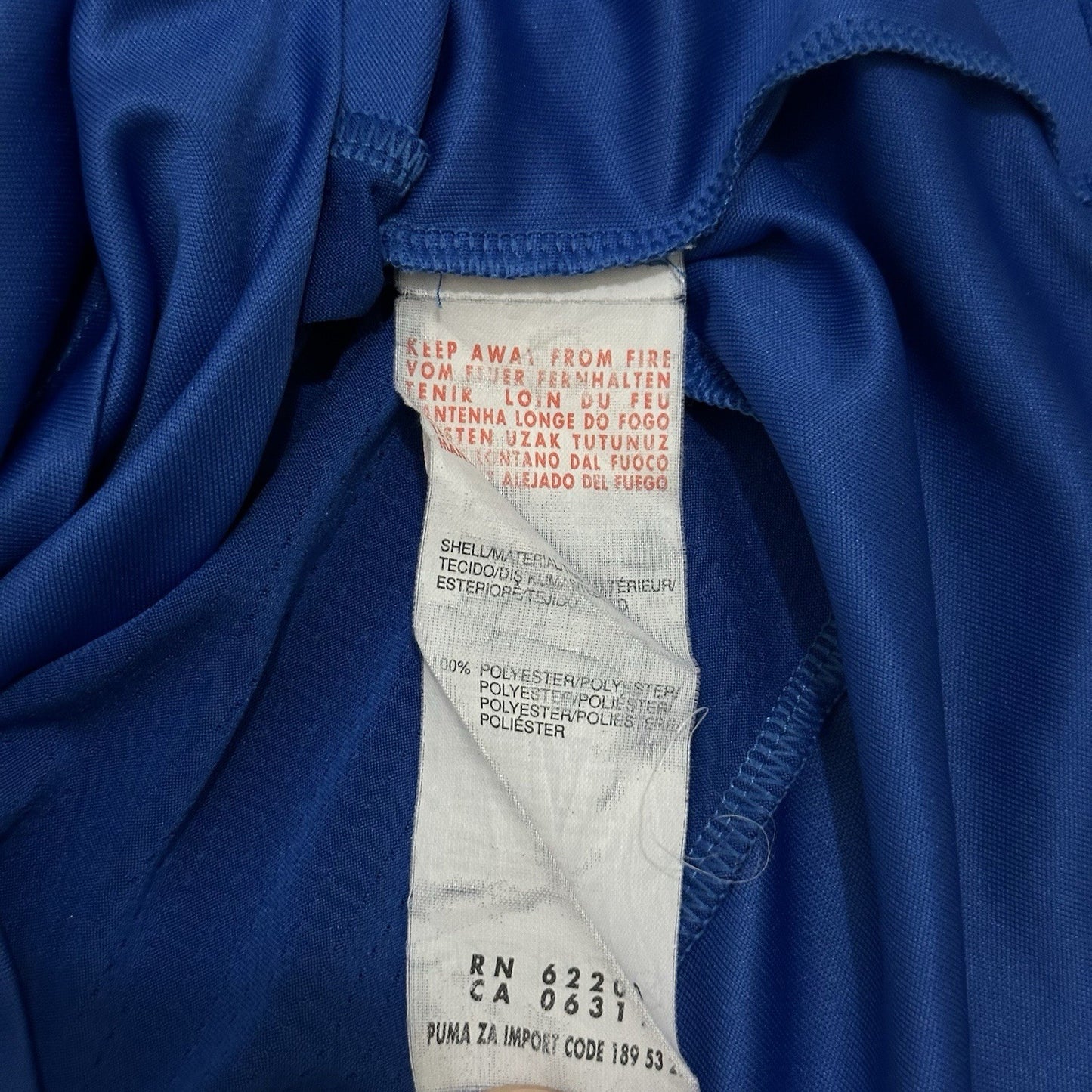 2014-2015 Italy Puma Football Shirt Men’s Small Blue With Patches