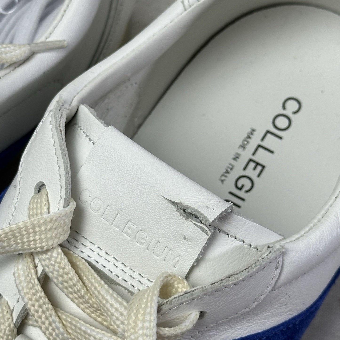 Collegium Pista White And Blue EU44 UK9.5 US10.5