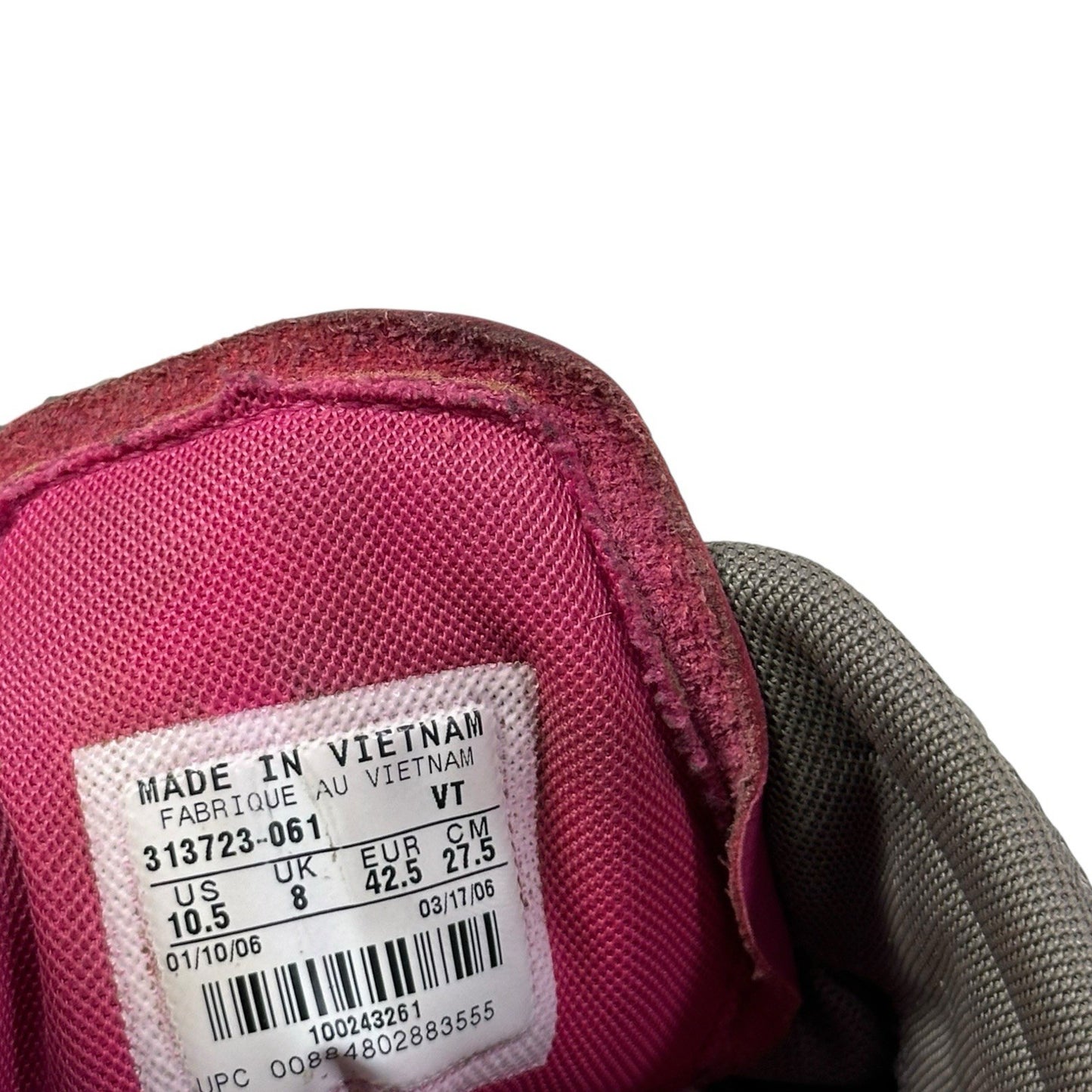 2006 Nike Shox Rivalry V Grey And Pink UK8 EU42.5