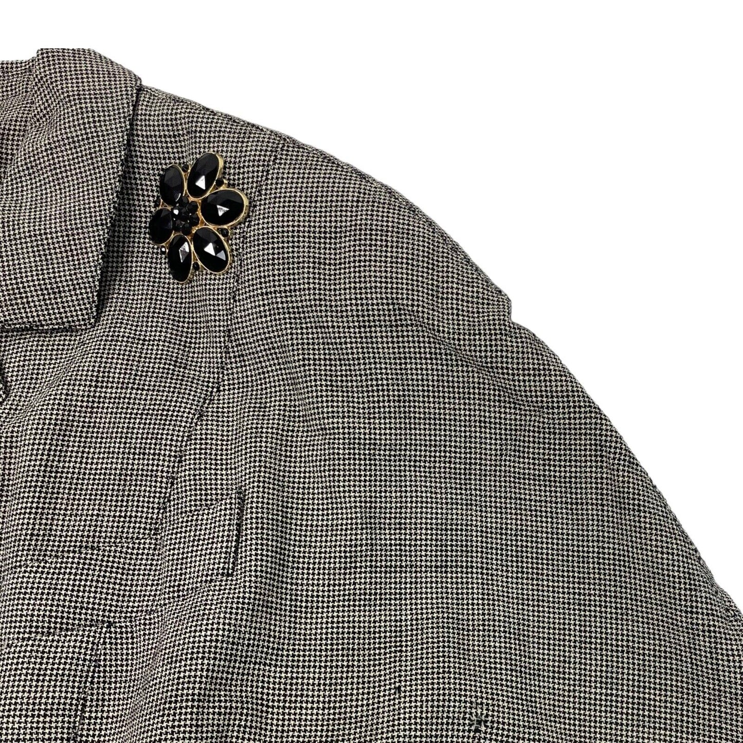 Vintage 80’s KL by Karl Lagerfeld Wool Suit Dogtooth Made In West Germany