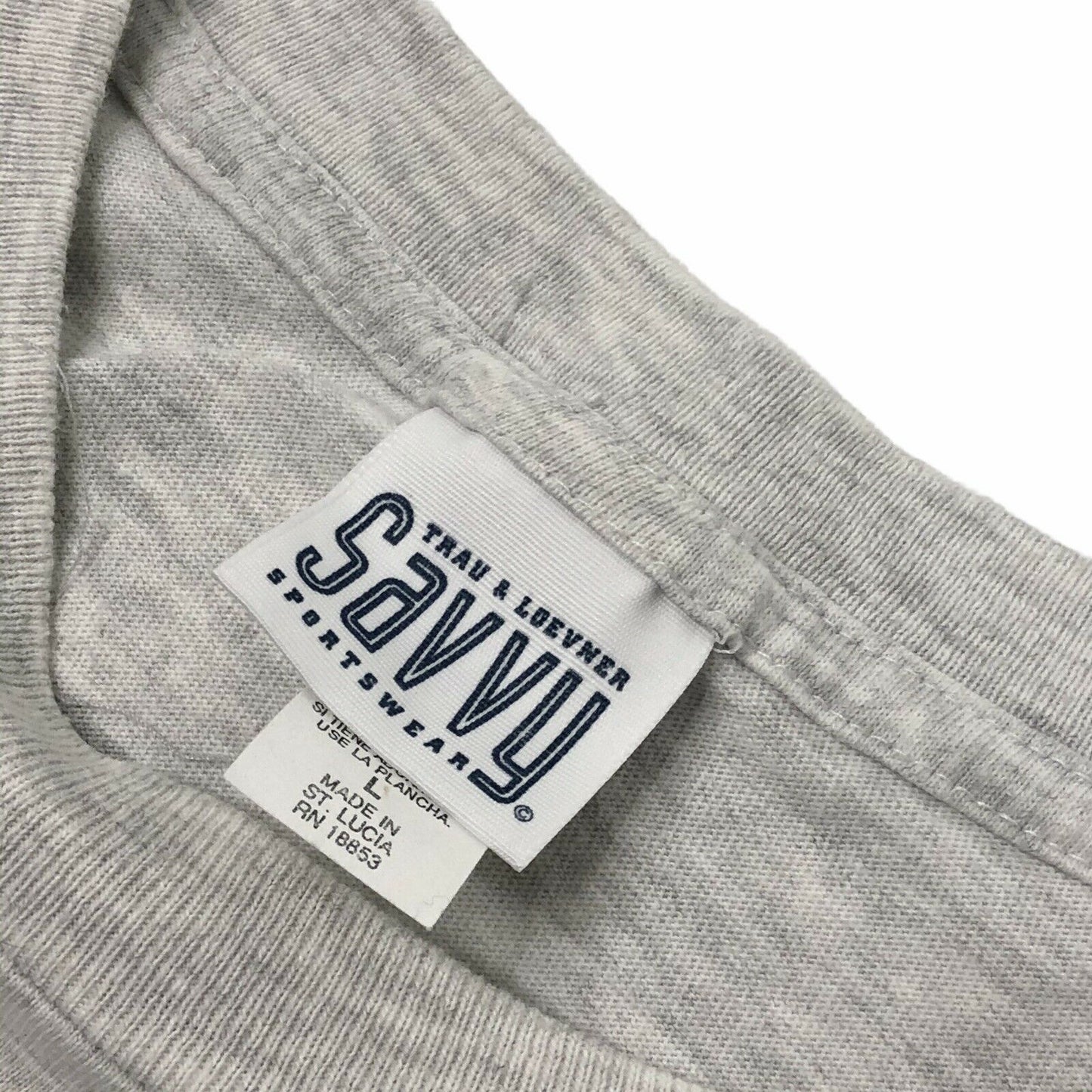 Vintage Georgetown Hoyas T-Shirt Grey Mens Large Baseball MLB