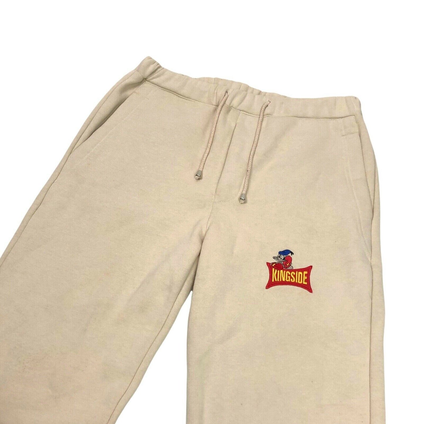 Vintage Jean-Charles de Castelbajac Joggers Embroidered Cream Donald Duck Unisex