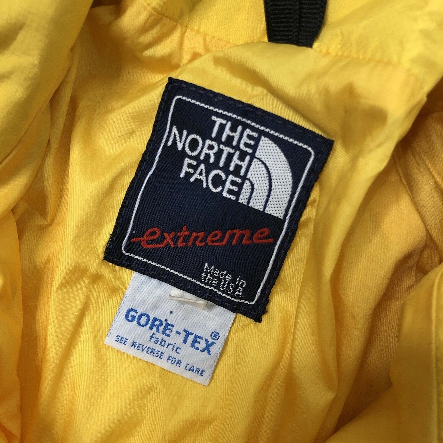 Vintage Rare 80's The North Face Extreme Gore-Tex Mens Small Yellow Jacket