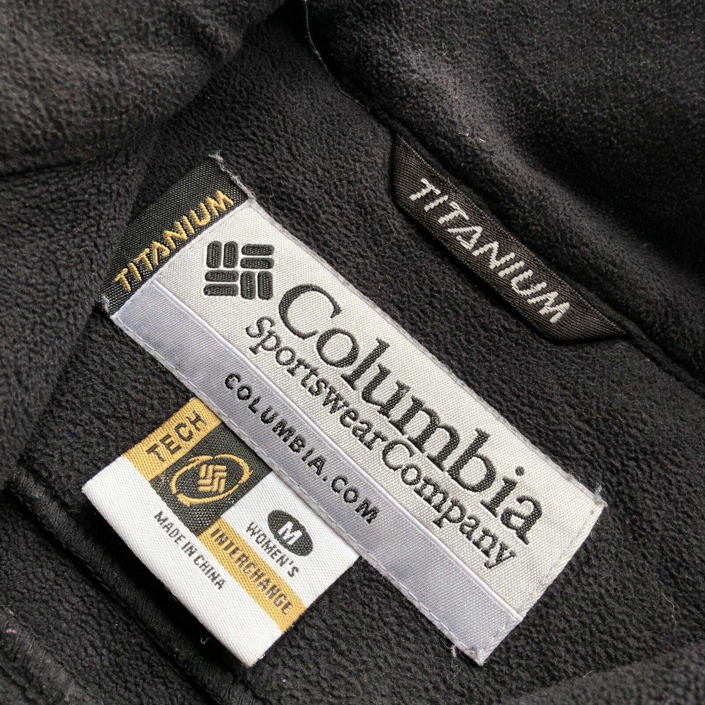 Vintage Columbia Titanium Fleece Women’s Medium Black