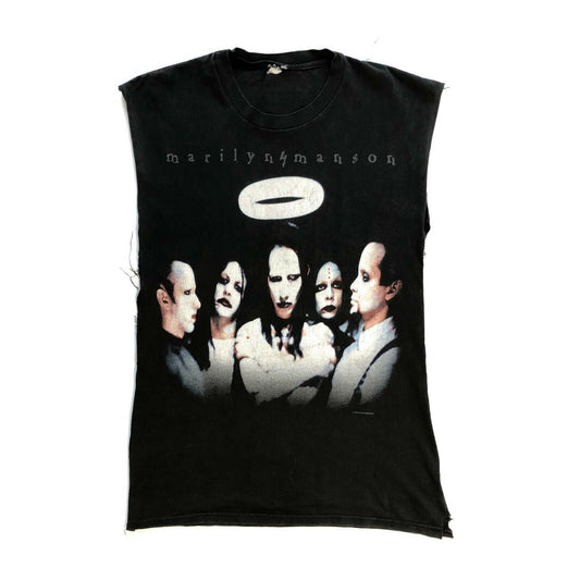 Vintage 1997 Marilyn Manson Cut Off Vest Antichrist Superstar Mens Slim Large