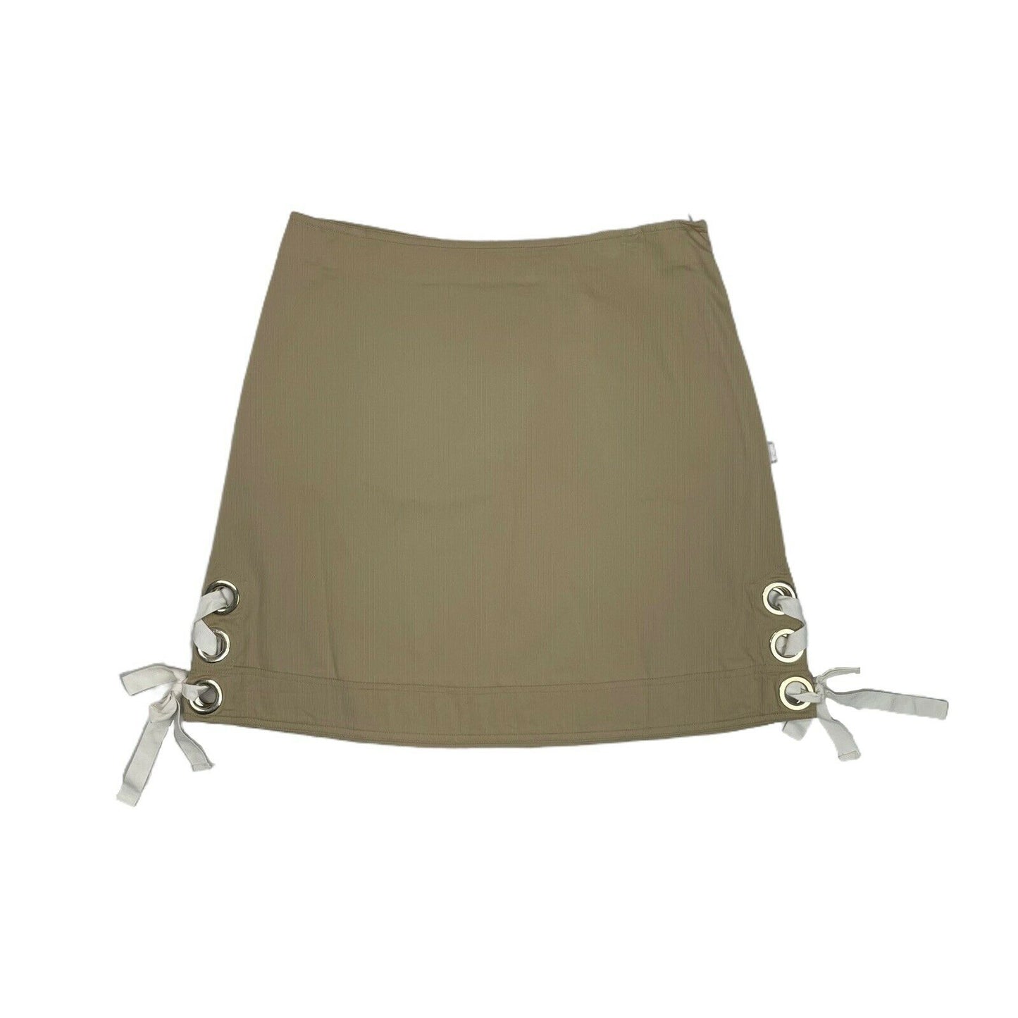 Love Moschino Midi Skirt Tan Beige 32w UK12