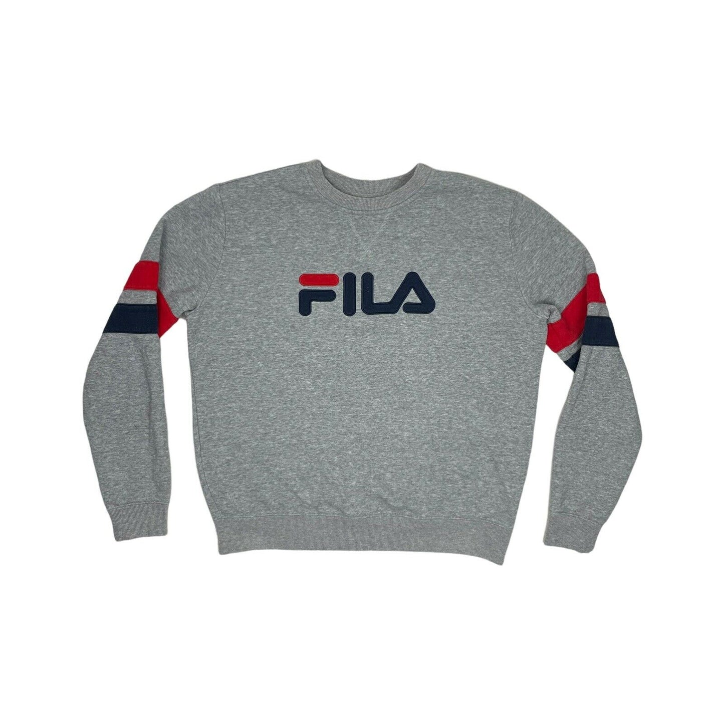 Fila Crew Neck Jumper Womens Large Grey