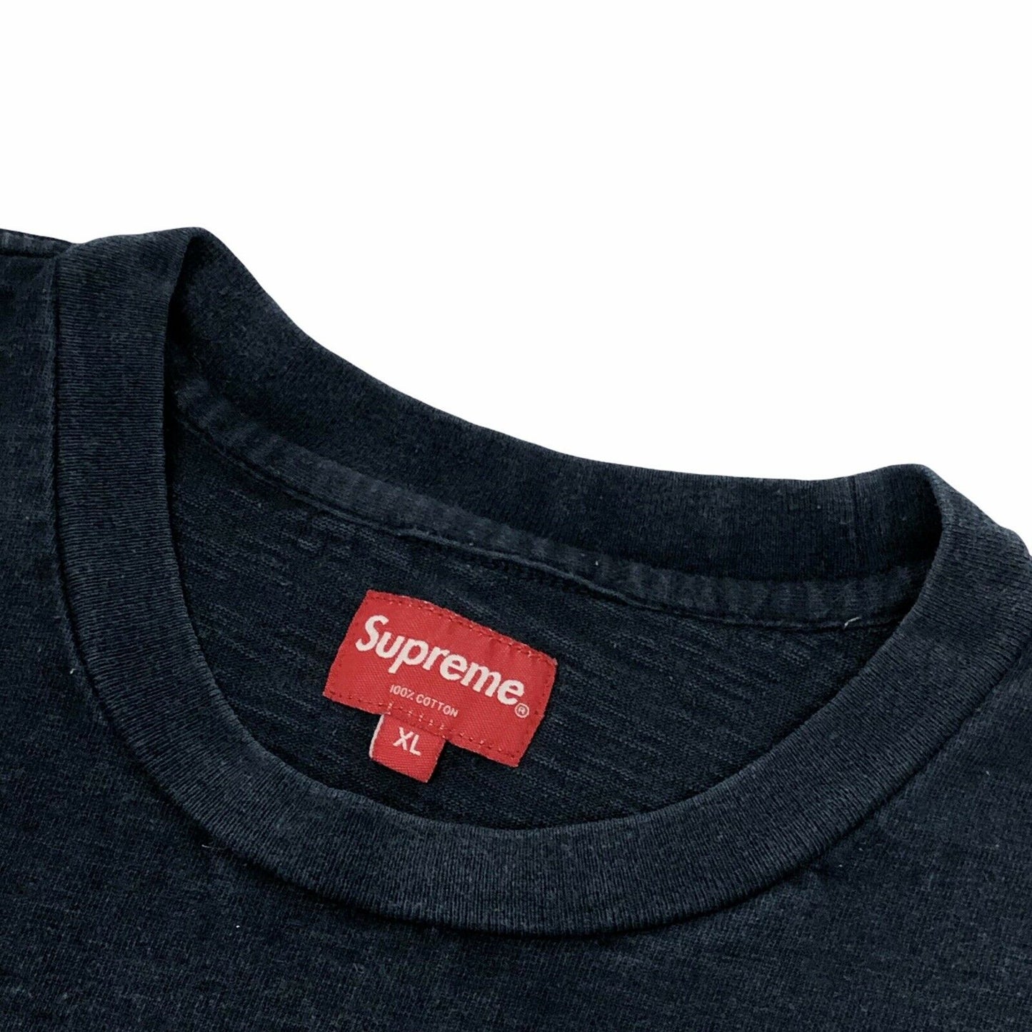 Supreme Pocket Tee Mens XL Navy Blue Long Sleeve