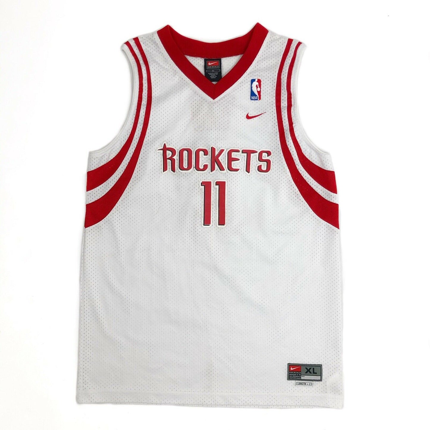 Nike Team Houston Rockets Jersey Mens XL Red And White Yao Ming 11