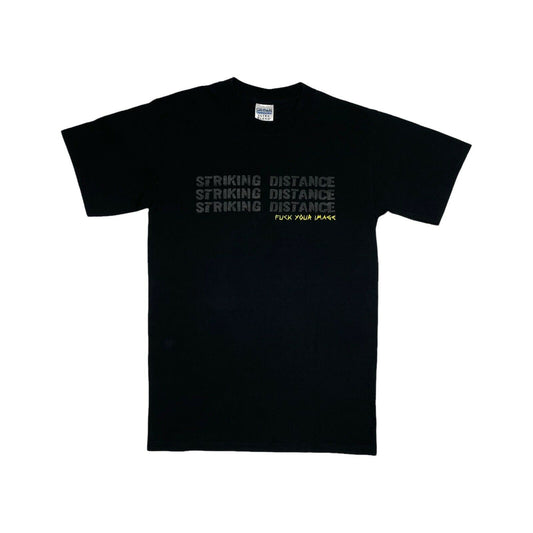 00’s Striking Distance T-Shirt Mens Small Black Gildan HXC Hardcore Bridge Nine