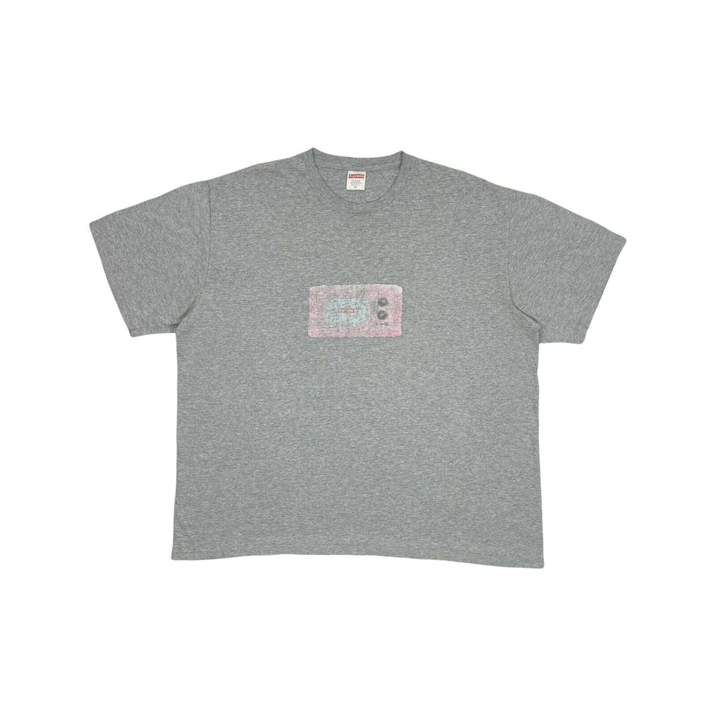 Supreme TV Tee Grey Mens XL Graphic Print Skatewear Streetwear Made In USA