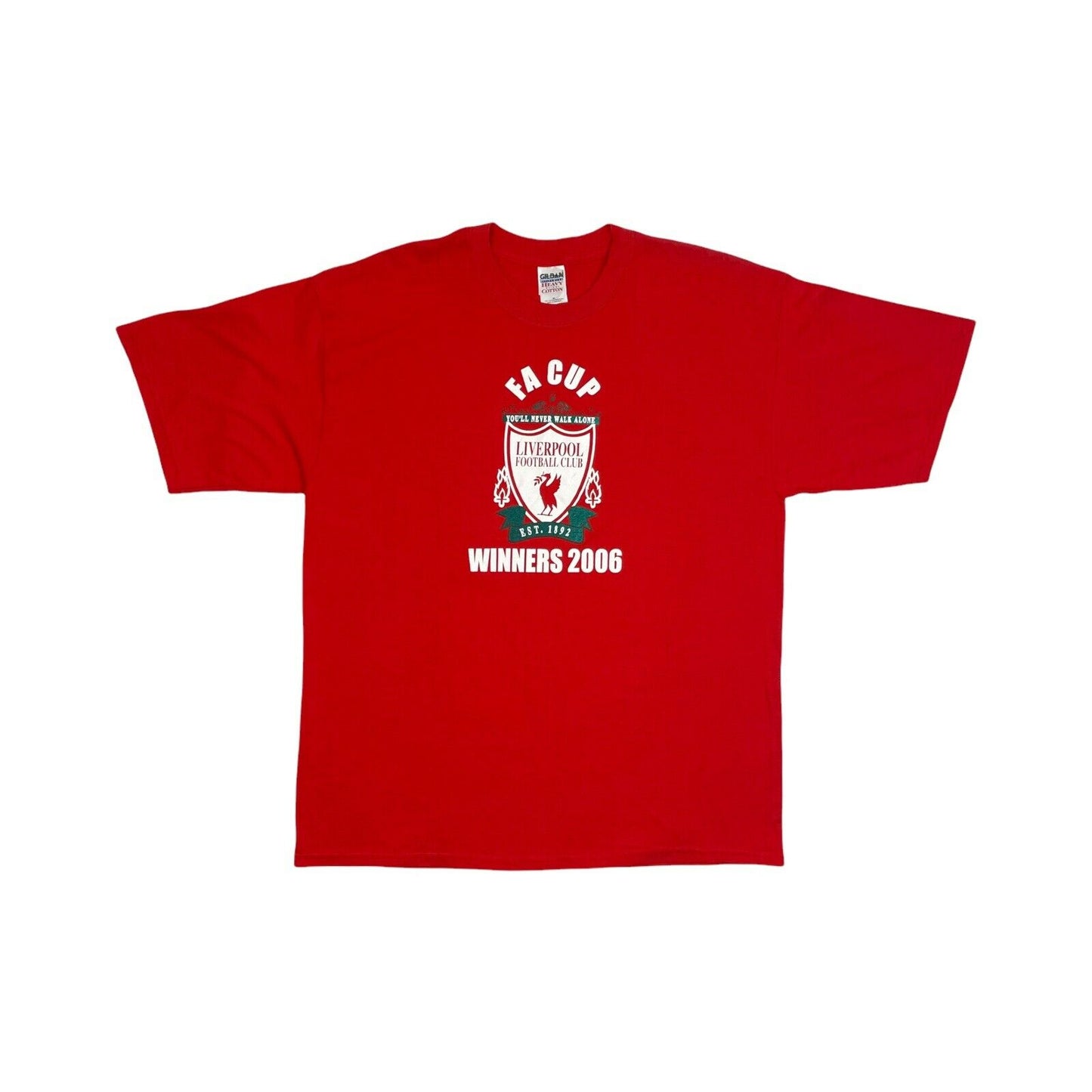 2006 Liverpool FA Cup Winners T-Shirt Red Mens XL Gildan