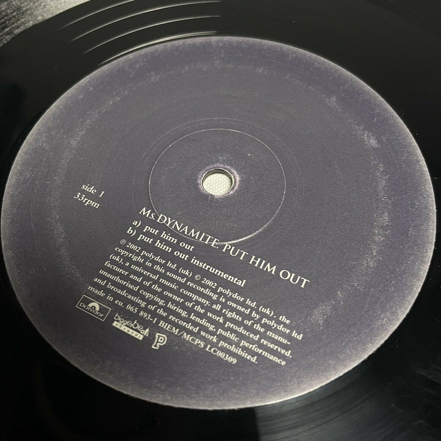 2003 Ms. Dynamite Put Him Out Promo Vinyl Single With Bonus Tracks