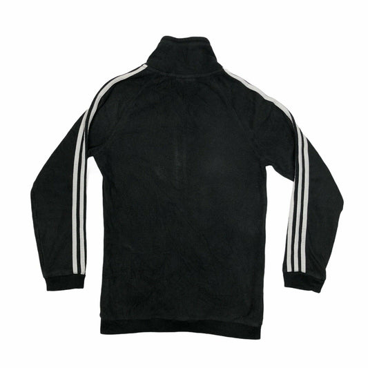 Adidas Zipped Black Fleece Womens Medium Embroidered With Pockets