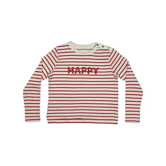 Zadig & Voltaire Stripe Jumper Red And White Womens XS Happy Print