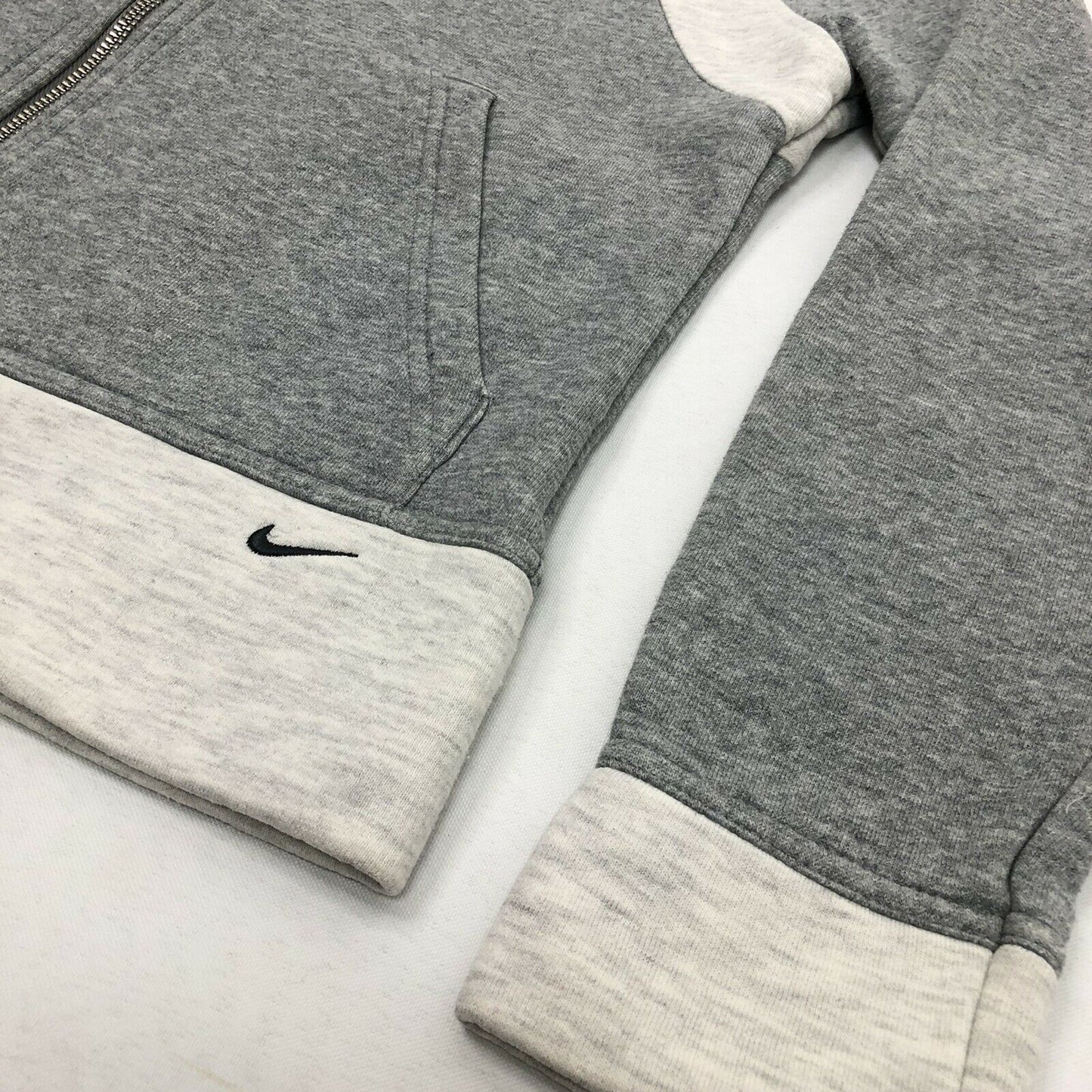 Vintage Nike Hoodie Womens Small Grey Mini Swoosh 90’s Sportswear