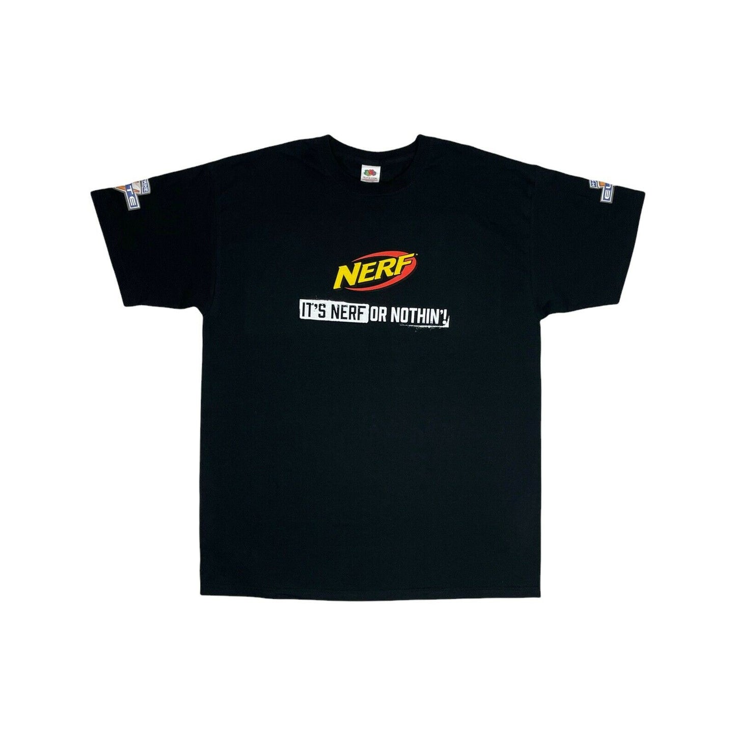 2009 Nerf T-Shirt Mens XL Black Nintendo N-Strike Elite Fruit of the Loom