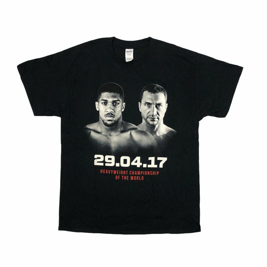 Anthony Joshua Wladimir Klitschko 2017 Fight Event T-Shirt Men’s Large Black