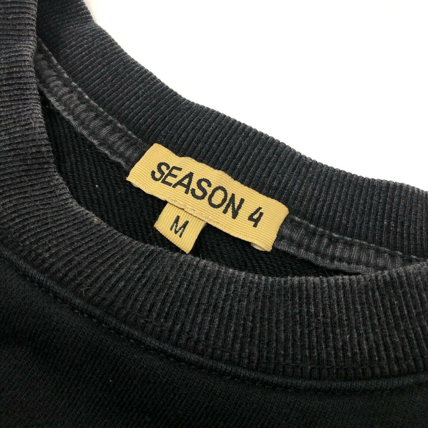 Yeezy Season 4 Calabasas Crew Neck Jumper Black Mens Medium