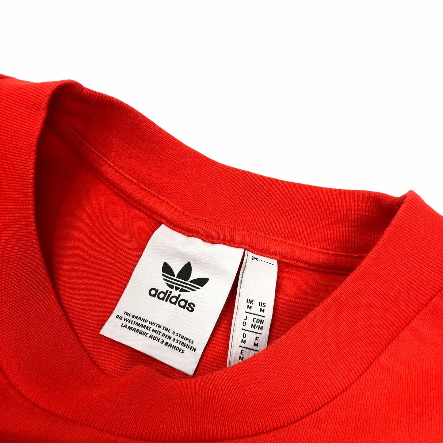 Adidas Boxy T-Shirt Red Trefoil Print Men’s Medium Graphic Print