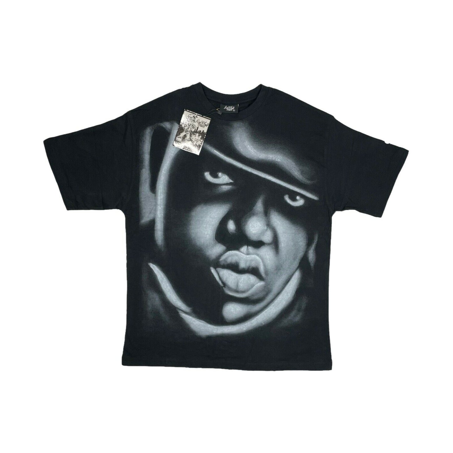 Vintage 90’s Notorious B.I.G T-Shirt Mens Large Black Air Wear NYC Hip Hop