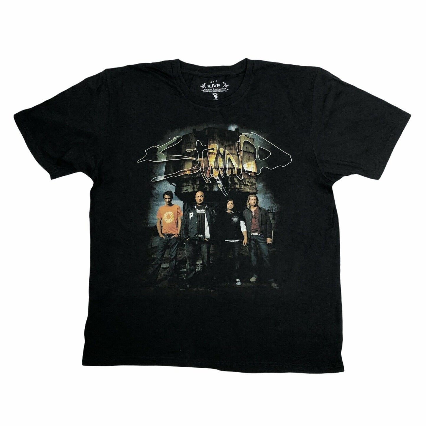 Deadstock Staind 2008 Tour T-Shirt Mens Large Black