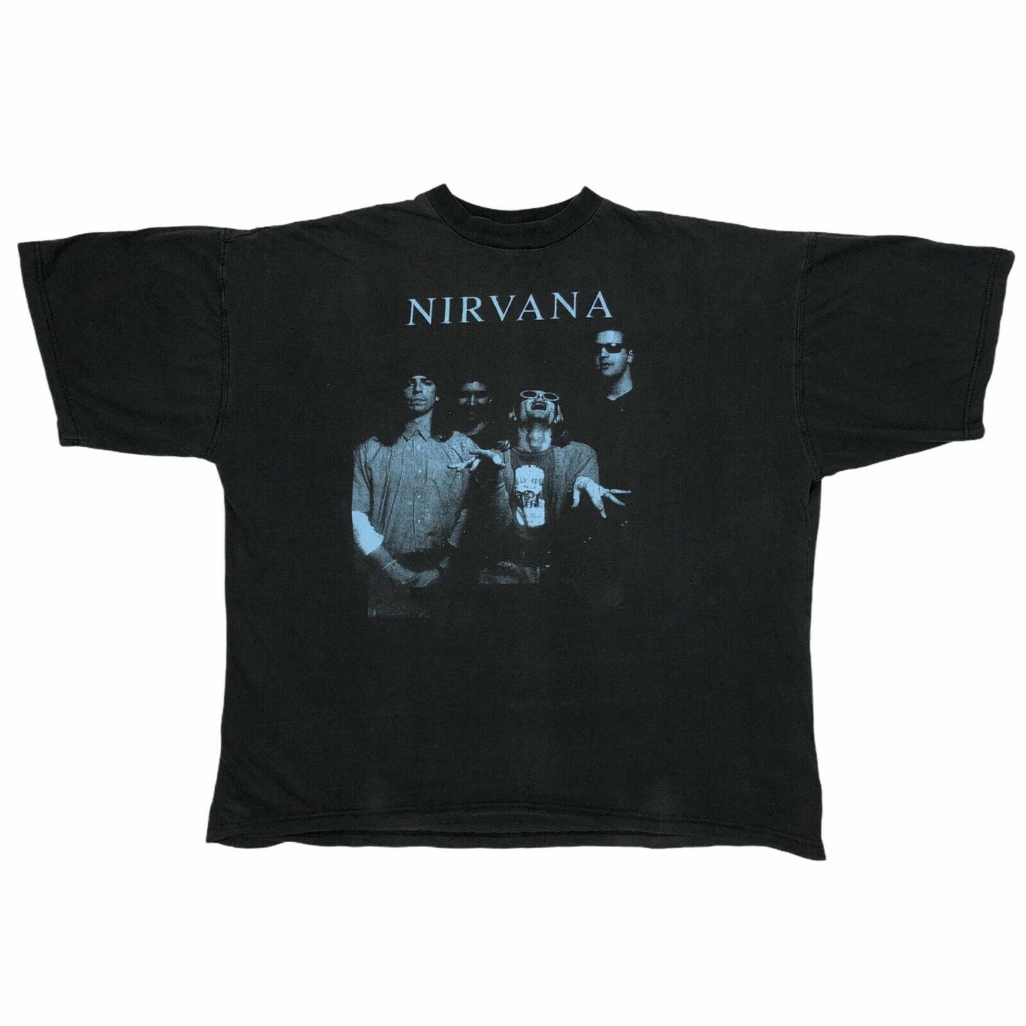 Rare Vintage Nirvana Black T-Shirt Mens Large 1993-1994 Pat Smear