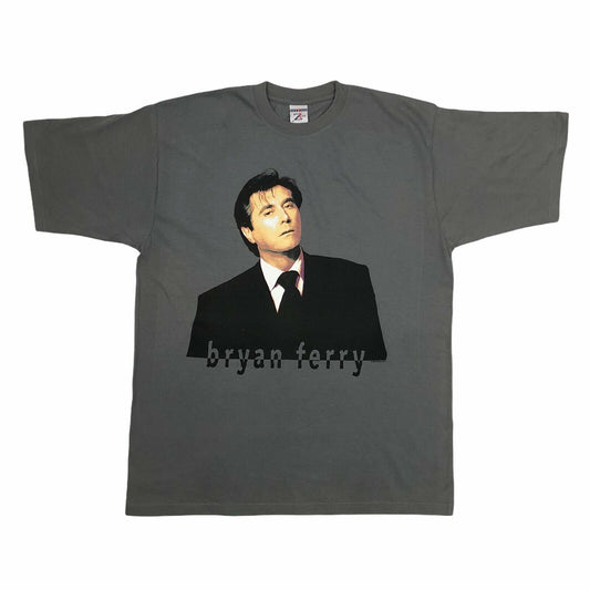 Deadstock Bryan Ferry T-Shirt 2004 Grey Mens Medium Jerzees