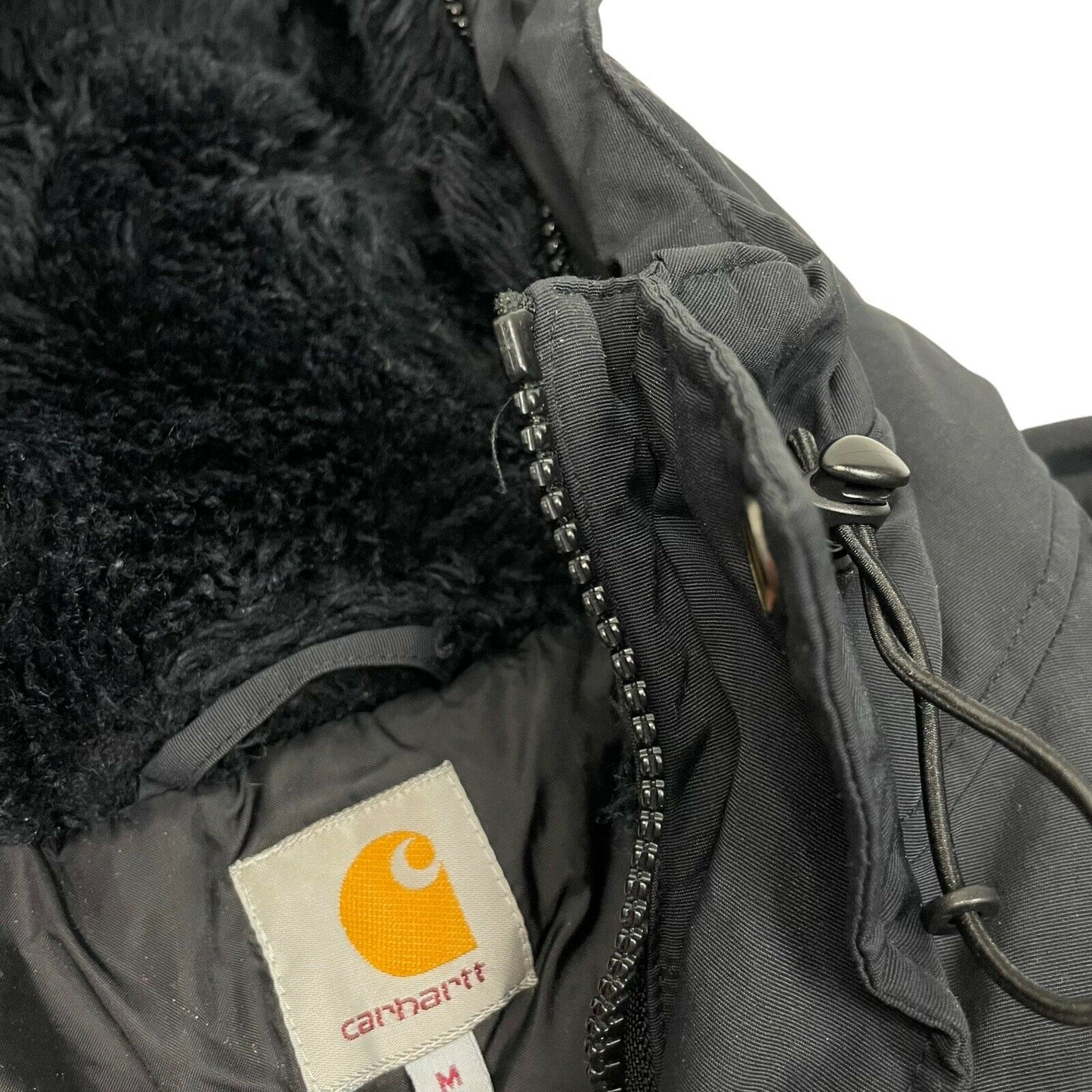 Carhartt WIP Anchorage Parka Coat Black Mens Medium