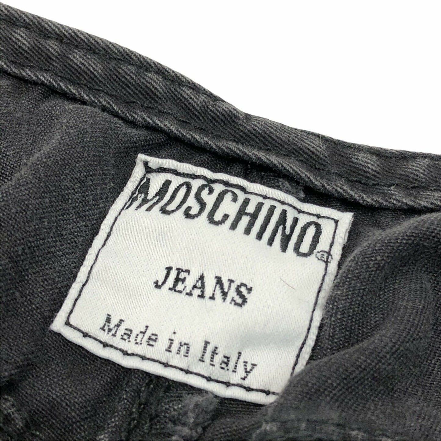 Vintage Moschino Jeans Made In Italy Dark Grey 28w 31l