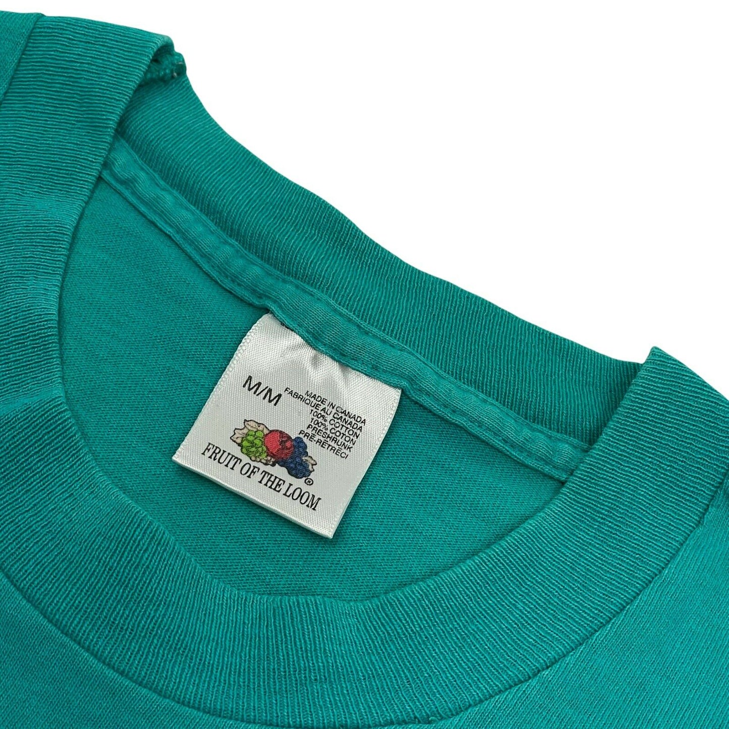 Vintage Nakusp Canada T-Shirt Men’s Medium Teal Fruit Of The Loom 90’s