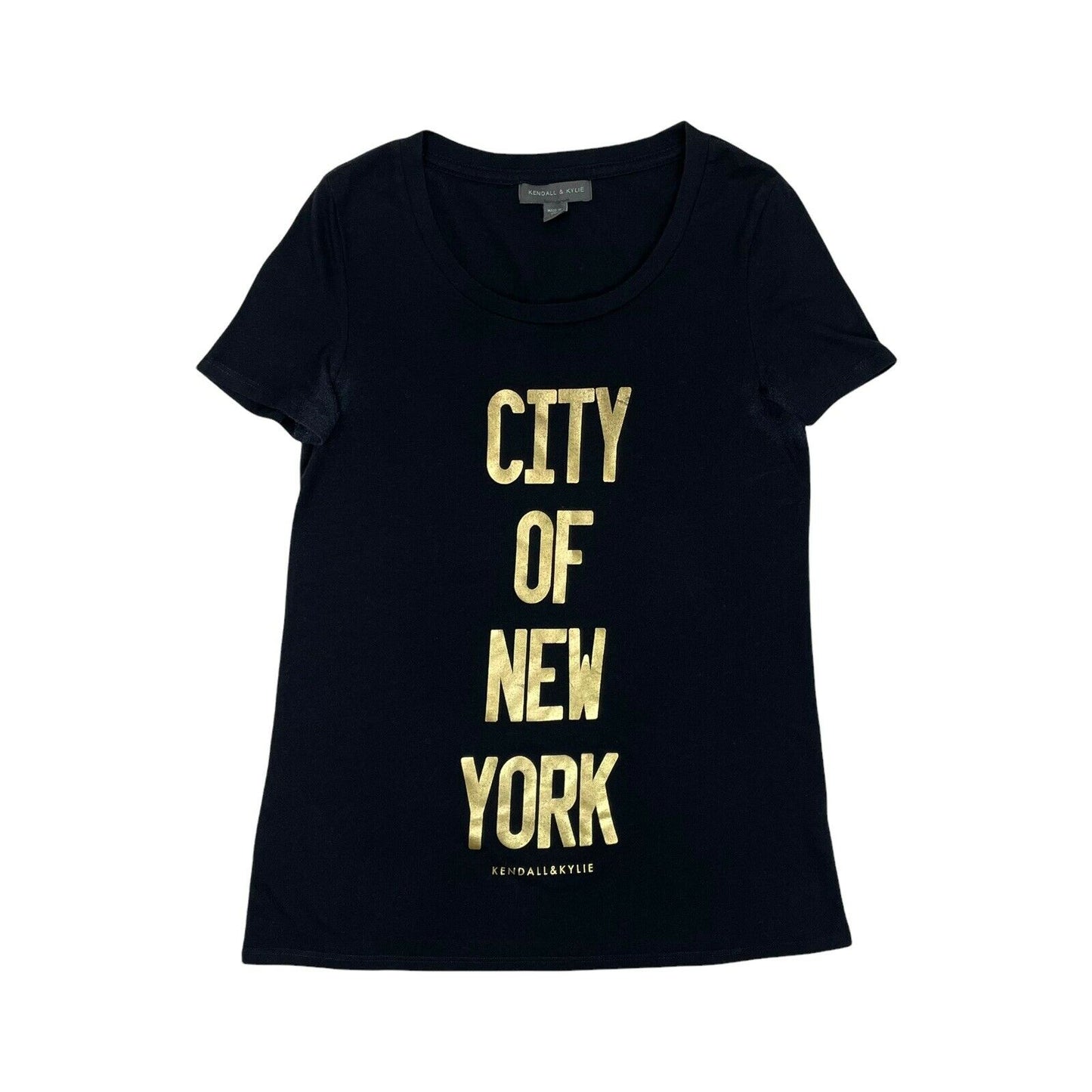 Kendall & Kylie Womens Top Made In USA Early 2010’s Navy Blue City Of New York