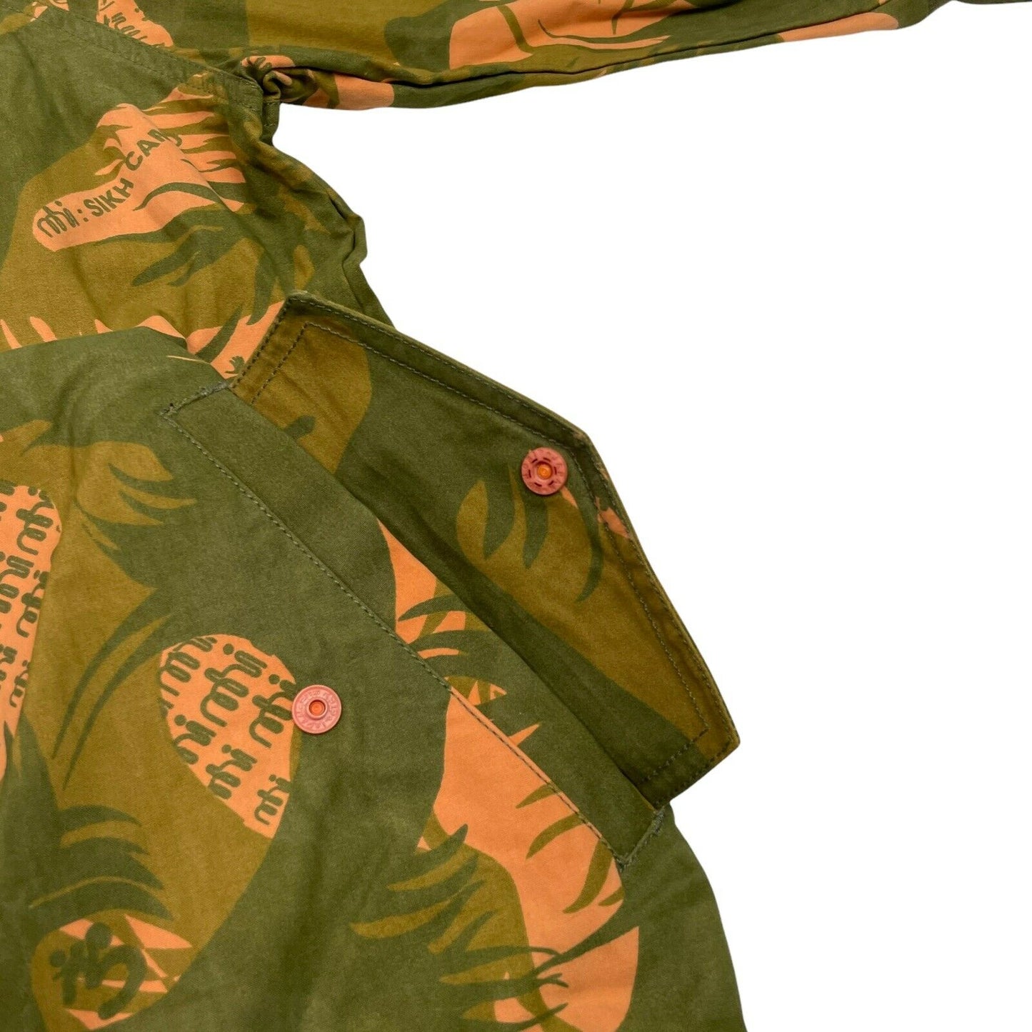 00’s Maharishi Sikh Camo Jacket Bomber Dark Green Womens 14 Hardy Blechman