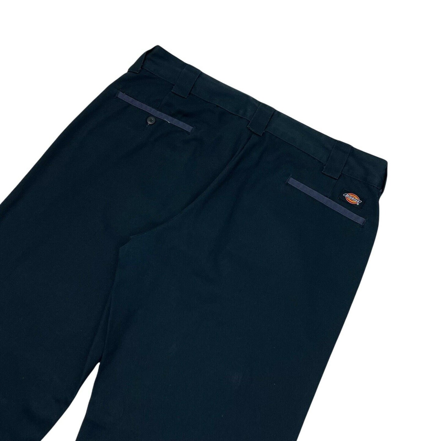 Dickies Ezel Chino Trouser Double Knee Mens 36w 32l Charcoal And Navy Blue