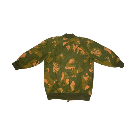 00’s Maharishi Sikh Camo Jacket Bomber Dark Green Womens 14 Hardy Blechman