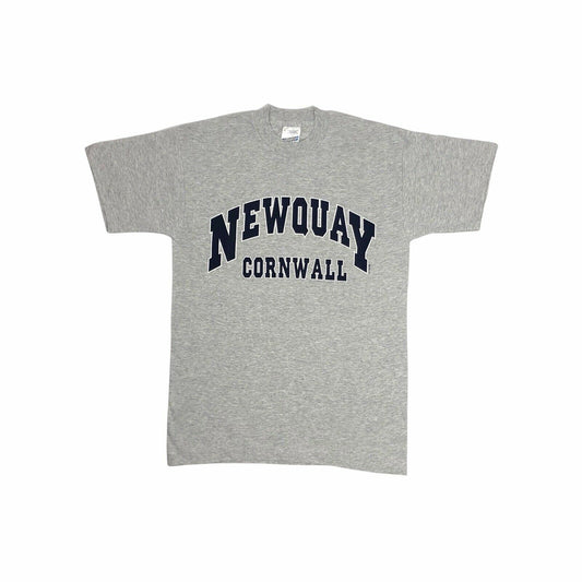 Vintage 90’s Newquay Cornwall T-Shirt Grey Mens Medium Screen Stars